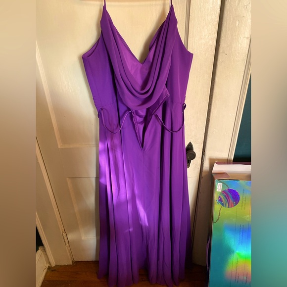 COPY - Elegant purple formal dress - Picture 3 of 5